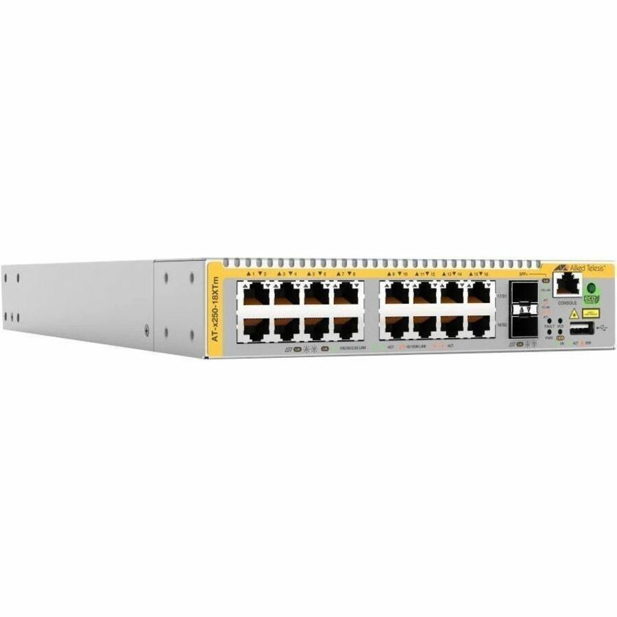 Allied Telesis x250 x250-18XTM 16 Ports Manageable Ethernet Switch - 10 Gigabit Ethernet - 10GBase-T, 10GBase-X