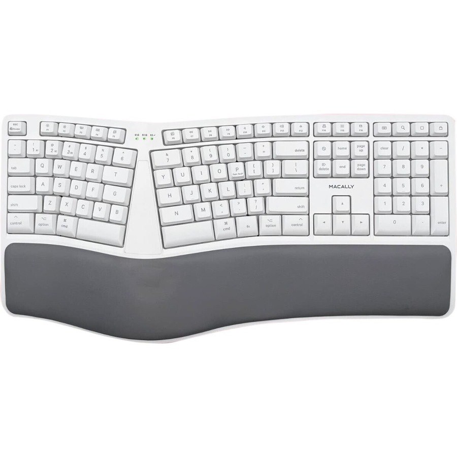 Macally BTERGOKEY - Wireless Ergonomic Keyboard for Mac & Wrist Rest