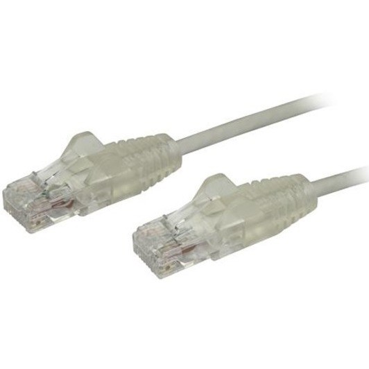 StarTech.com 6 ft CAT6 Cable - Slim CAT6 Patch Cord - Gray - Snagless RJ45 Connectors - Gigabit Ethernet Cable - 28 AWG - LSZH (N6PAT6GRS)