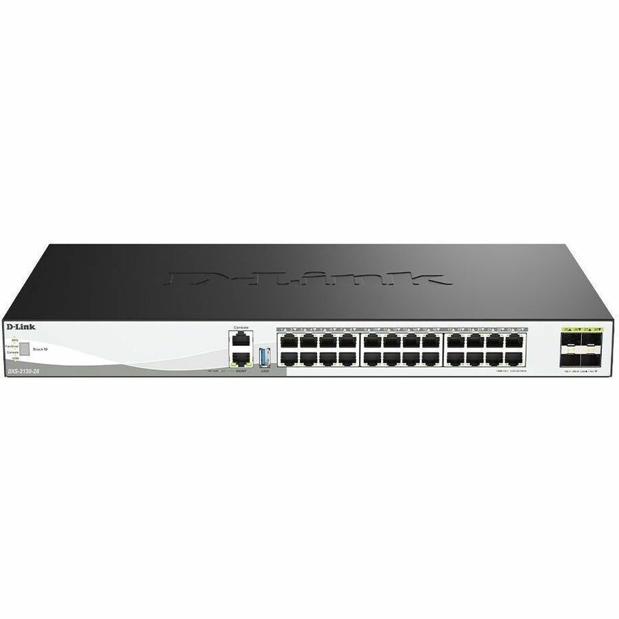 D-Link DXS-3130 24 Ports Manageable Ethernet Switch - Gigabit Ethernet, 2.5 Gigabit Ethernet, 5 Gigabit Ethernet, 10 Gigabit Ethernet, 25 Gigabit Ethernet - 100/1000Base-T, 2.5GBase-T, 5GBase-T, 10GBase-T, 10GBase-X, 25GBase-X