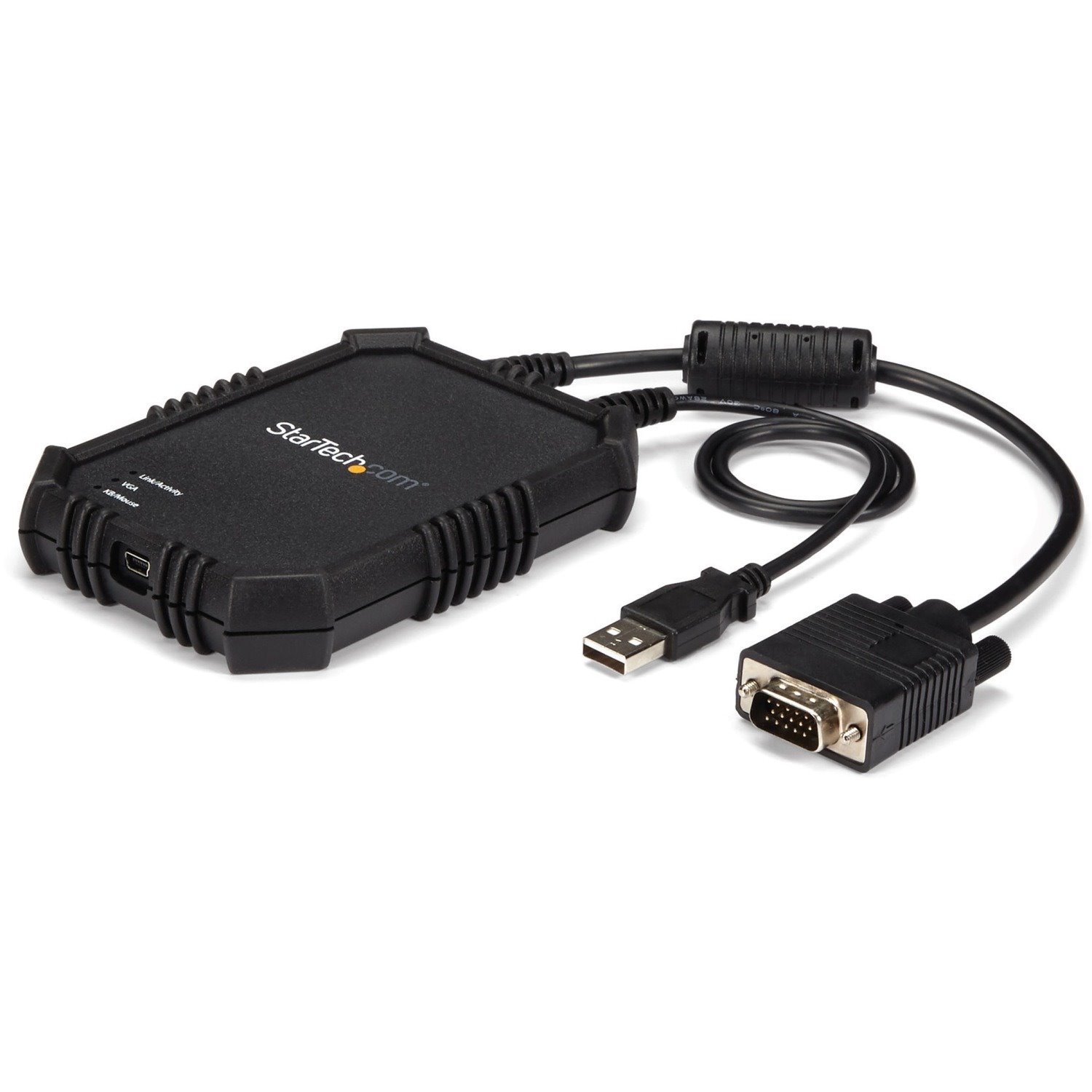 StarTech.com Laptop to Server KVM Console - Rugged USB Crash Cart Adapter with File Transfer and Video Capture