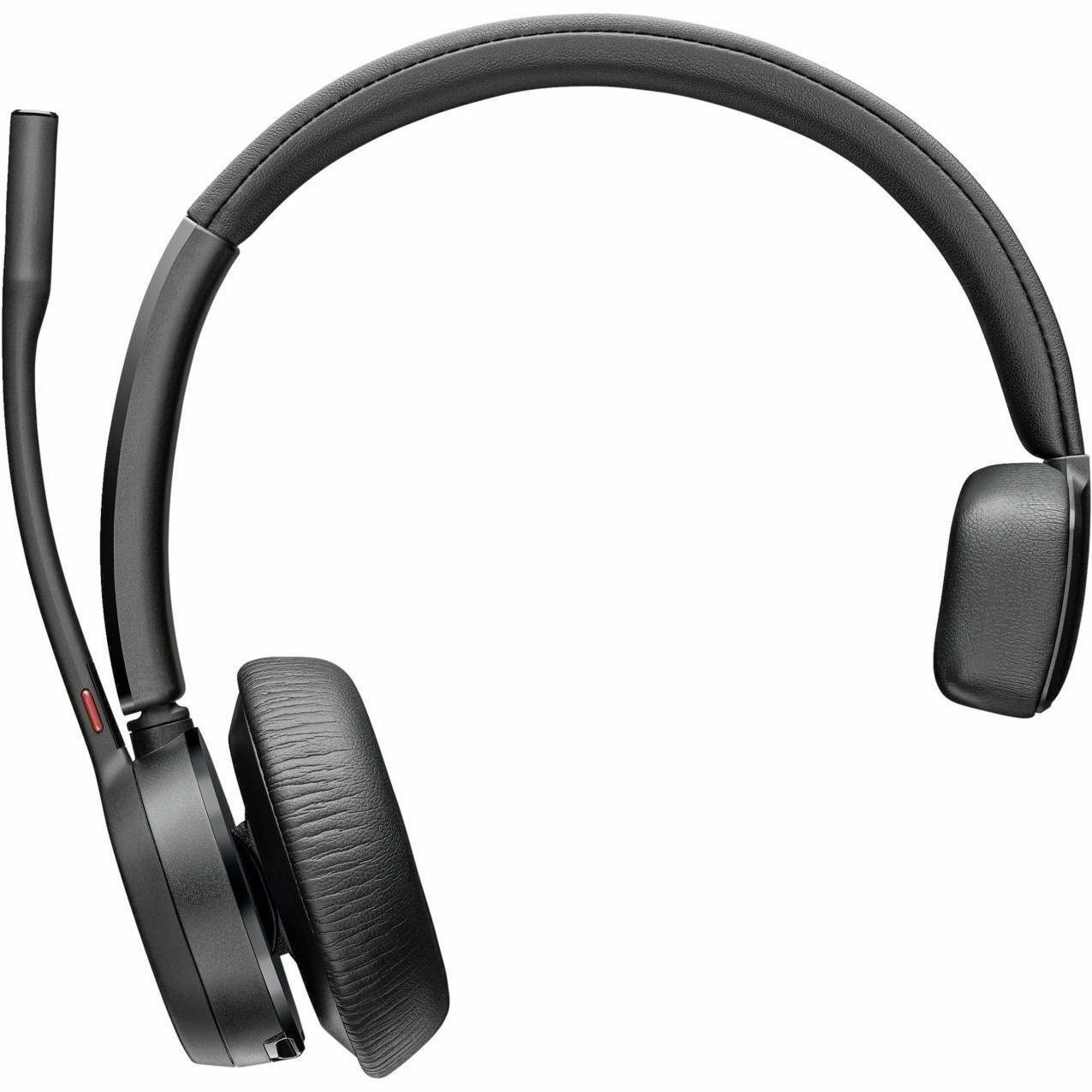 Poly Voyager 4300 UC 4310 Wired/Wireless Over-the-head, On-ear Mono Headset - Black