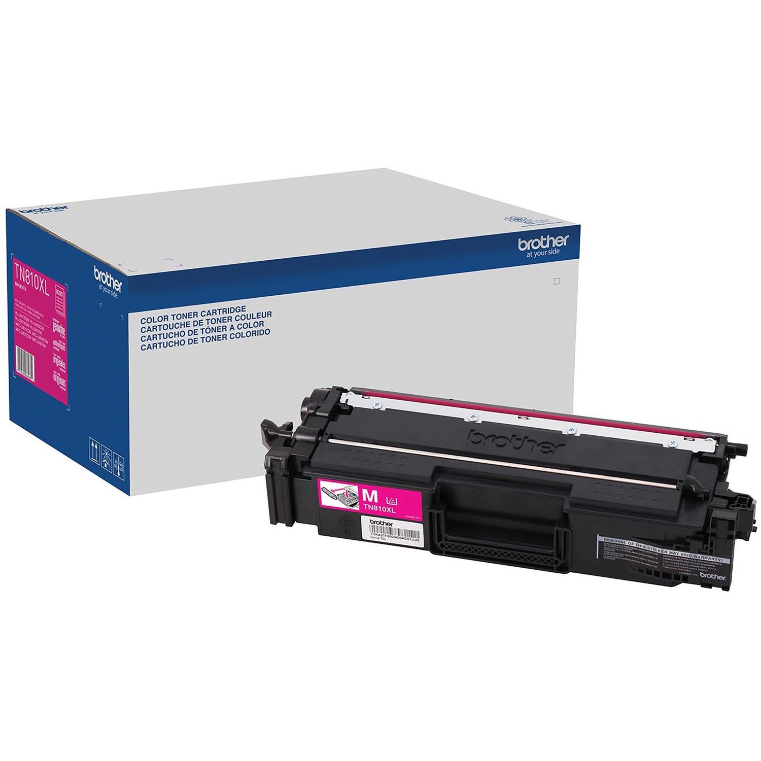 Brother TN810XLM Original High Yield Laser Toner Cartridge - Magenta - 1 Each