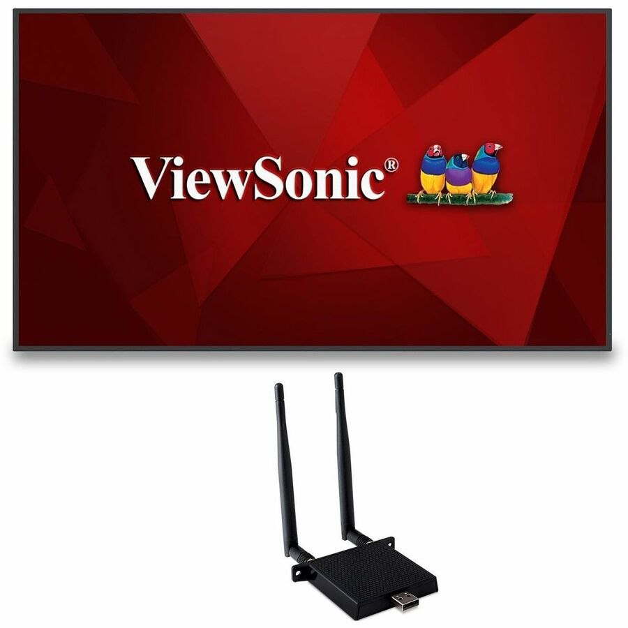 ViewSonic Commercial Display CDE9830-W1 - 4K, 24/7 Operation, Integrated Software and WiFi Adapter - 500 cd/m2 - 98"