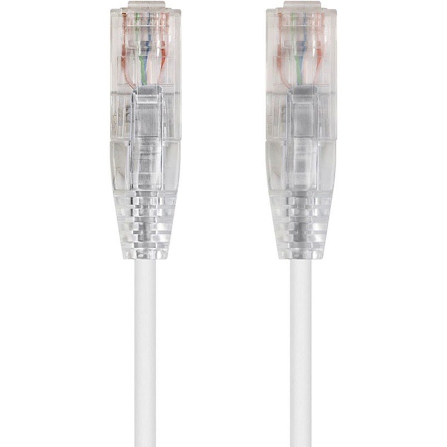 Monoprice SlimRun Cat6 28AWG UTP Ethernet Network Cable, 20ft White