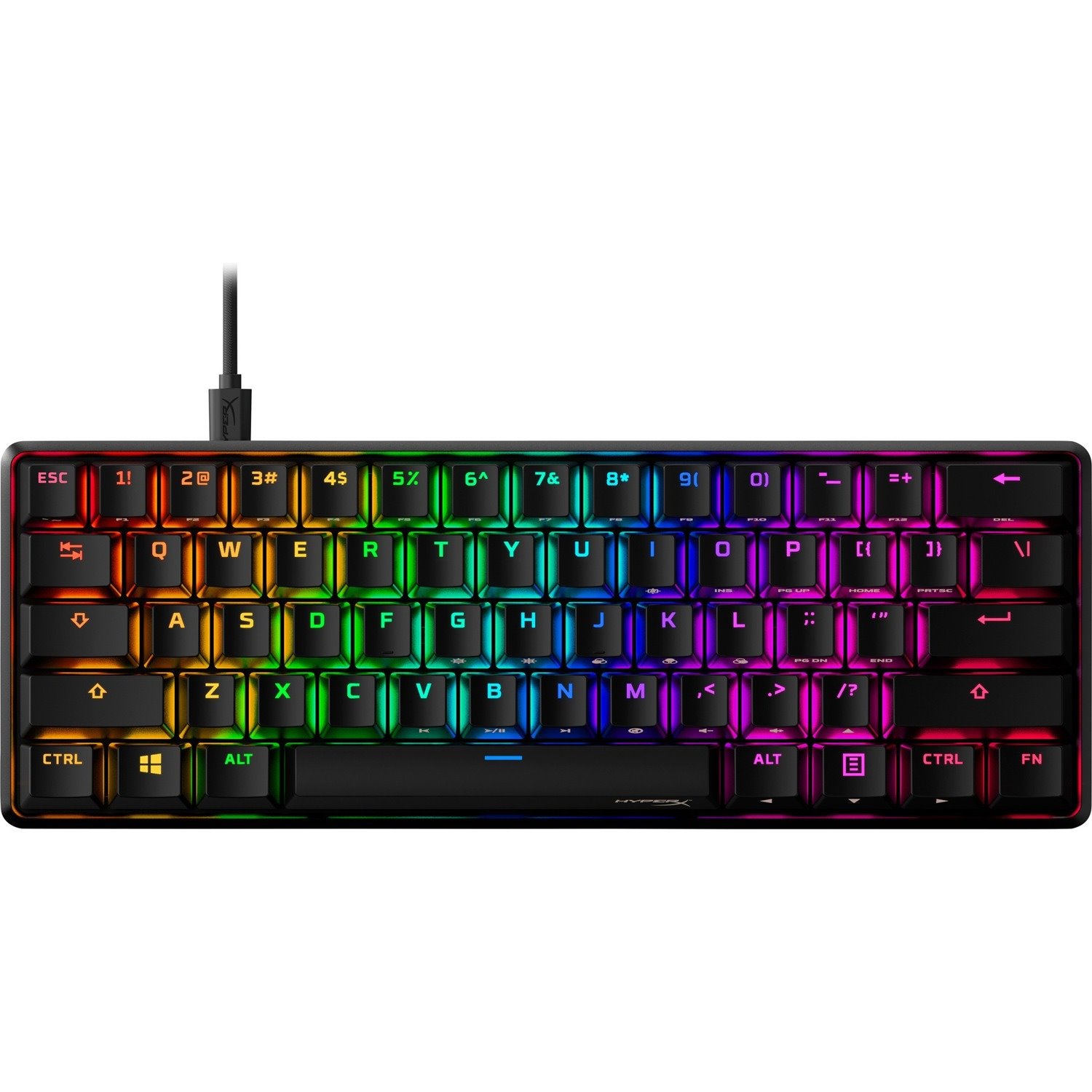 HP HyperX Alloy Origins Gaming Keyboard - Cable Connectivity - English (US) - Black