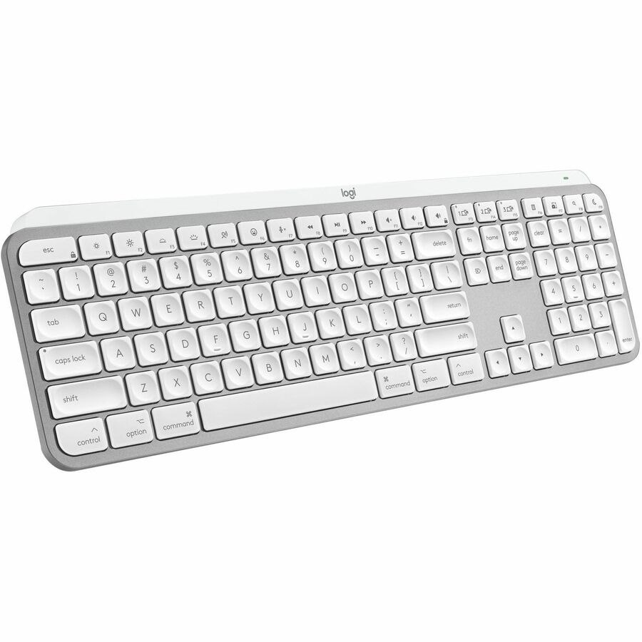 Logitech MX Keys S for Mac, Wireless Keyboard, Fluid, Precise Laptop-Like Typing, Programmable Keys, Backlit, Bluetooth, Pale Grey