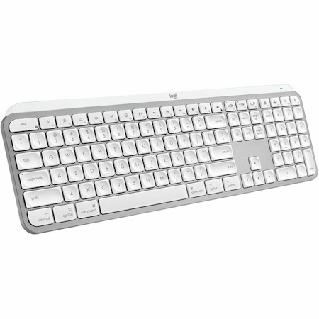 Logitech MX Keys S for Mac, Wireless Keyboard, Fluid, Precise Laptop-Like Typing, Programmable Keys, Backlit, Bluetooth, Pale Grey