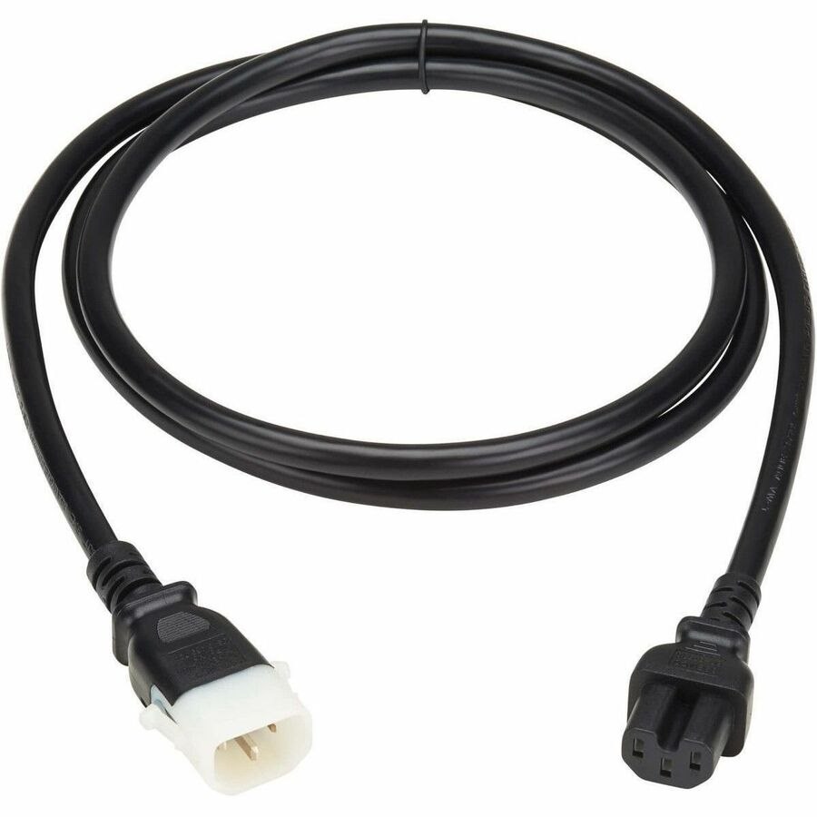 Eaton Tripp Lite Series PDU Power Cords, C15 to P-Lock C14 - Heavy-Duty, 15A, 250V, 14 AWG, 6 ft. (1.8 m), Black, 6 Pack