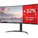 LG Ultrawide 34WP75C-B 34" Class WQHD Curved Screen LCD Monitor - 21:9 - Matte Black, Glossy Black