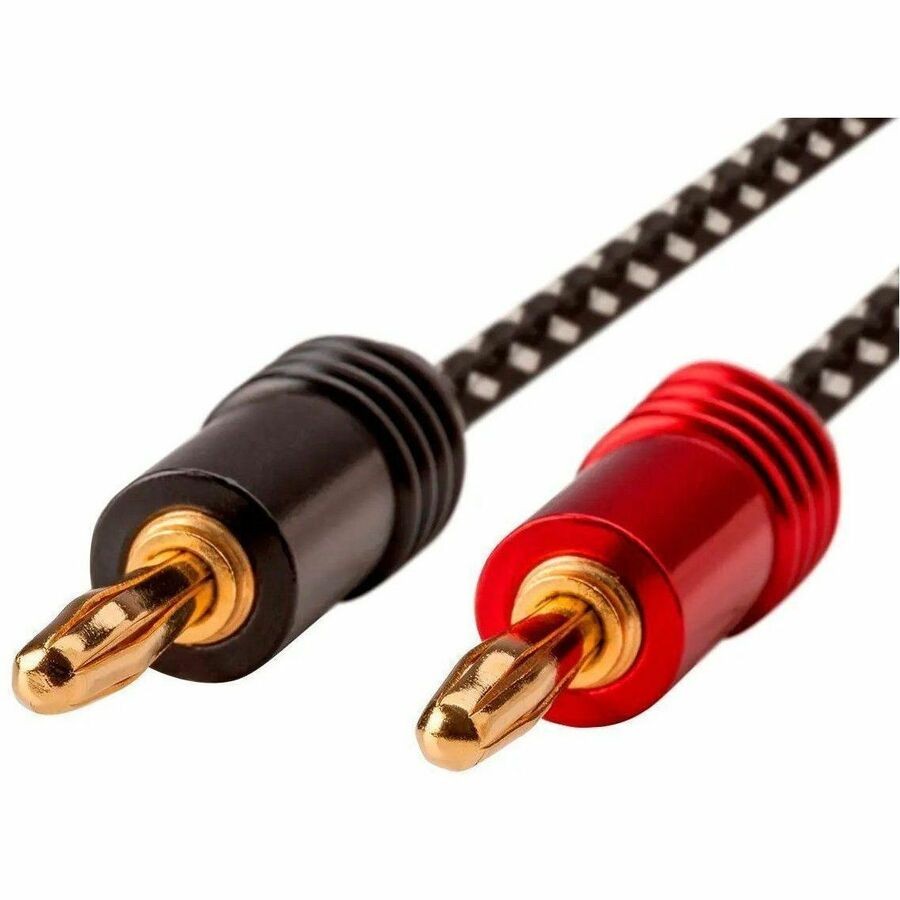 Monoprice Affinity Premium 14Awg Braided Speaker Wire With Gold Plated Banana Plug Connect