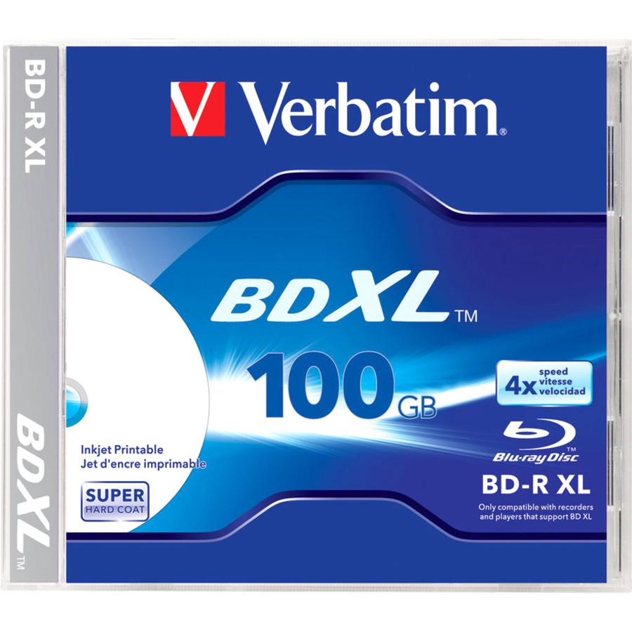 Verbatim Blu-ray Recordable Media - BD-R XL - 4x - 100 GB - 1