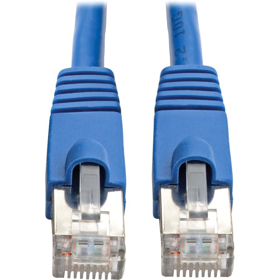 Eaton Tripp Lite Series Cat6a 10G Snagless Shielded STP Ethernet Cable (RJ45 M/M), PoE, Blue, 30 ft. (9.14 m)