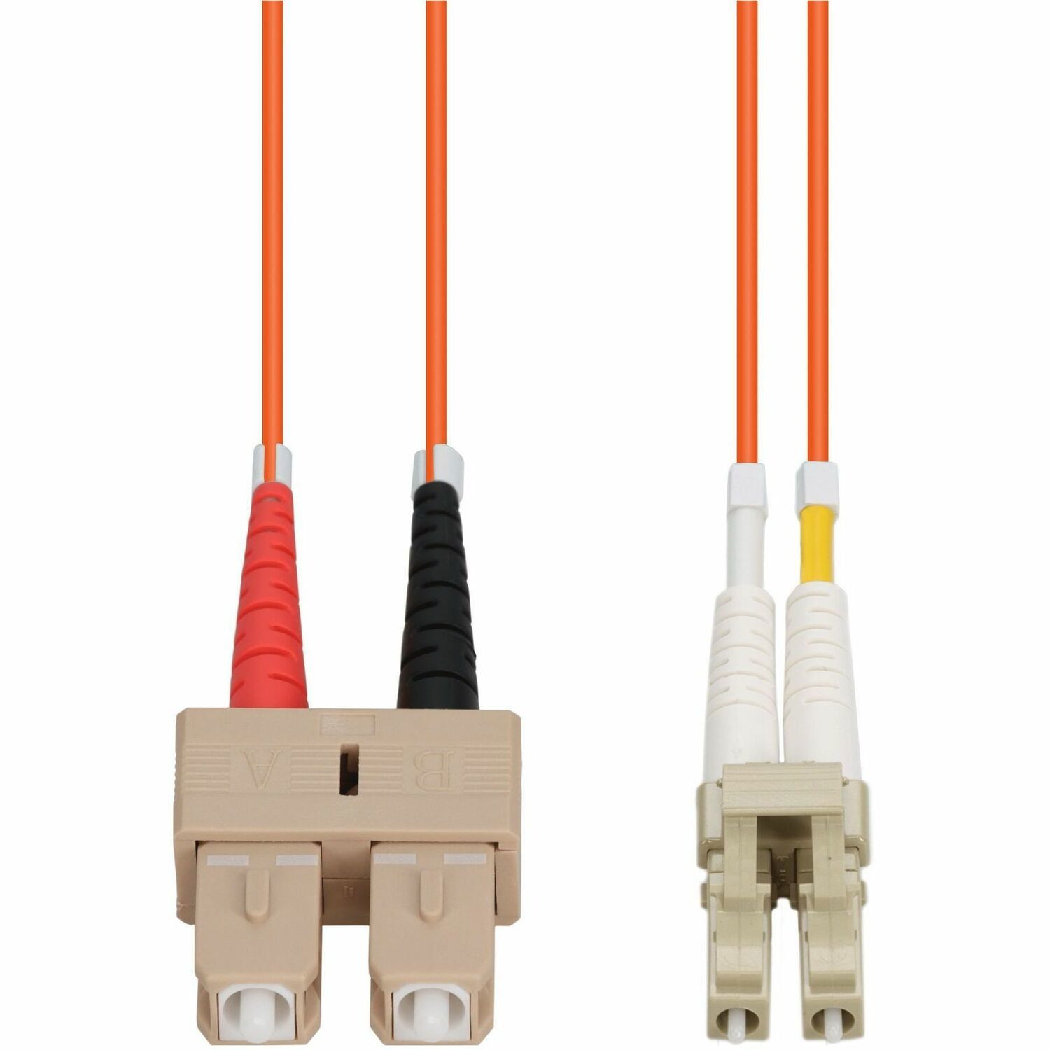 AddOn 5m SC to LC Orange OM1 Duplex OFNP (Plenum-Rated) MMF Fiber Patch Cable