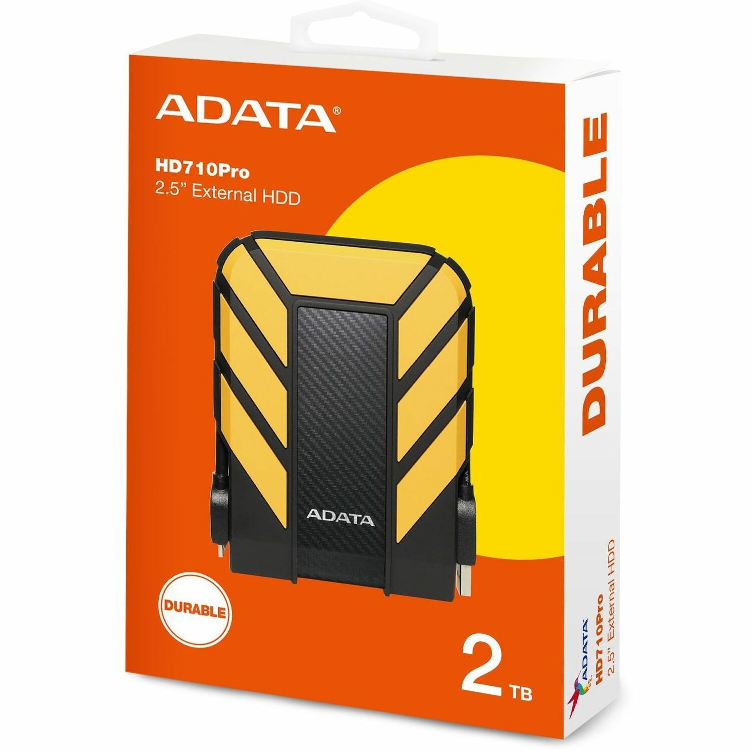 Adata HD710 Pro AHD710P-2TU31-CYL 2 TB Harde schijf - 2.5" Extern - Geel