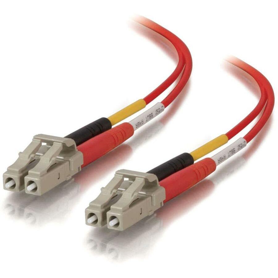 C2G-3m LC-LC 50/125 OM2 Duplex Multimode PVC Fiber Optic Cable - Red