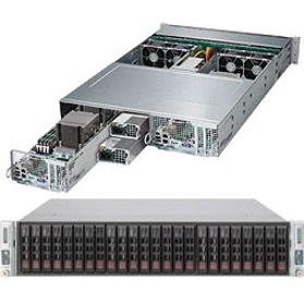 Supermicro SuperServer 2028TP-DC0FR Server Barebone System - 2U Rack-mountable - Socket LGA 2011-v3 - 2 x Processor Support
