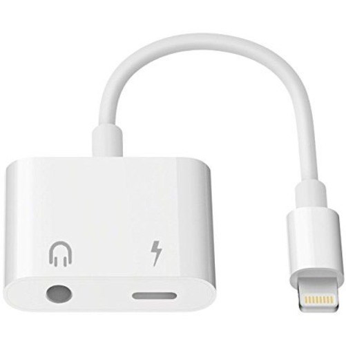 4XEM 8-pin Lightning Adaptor with 3.5mm Audio Port