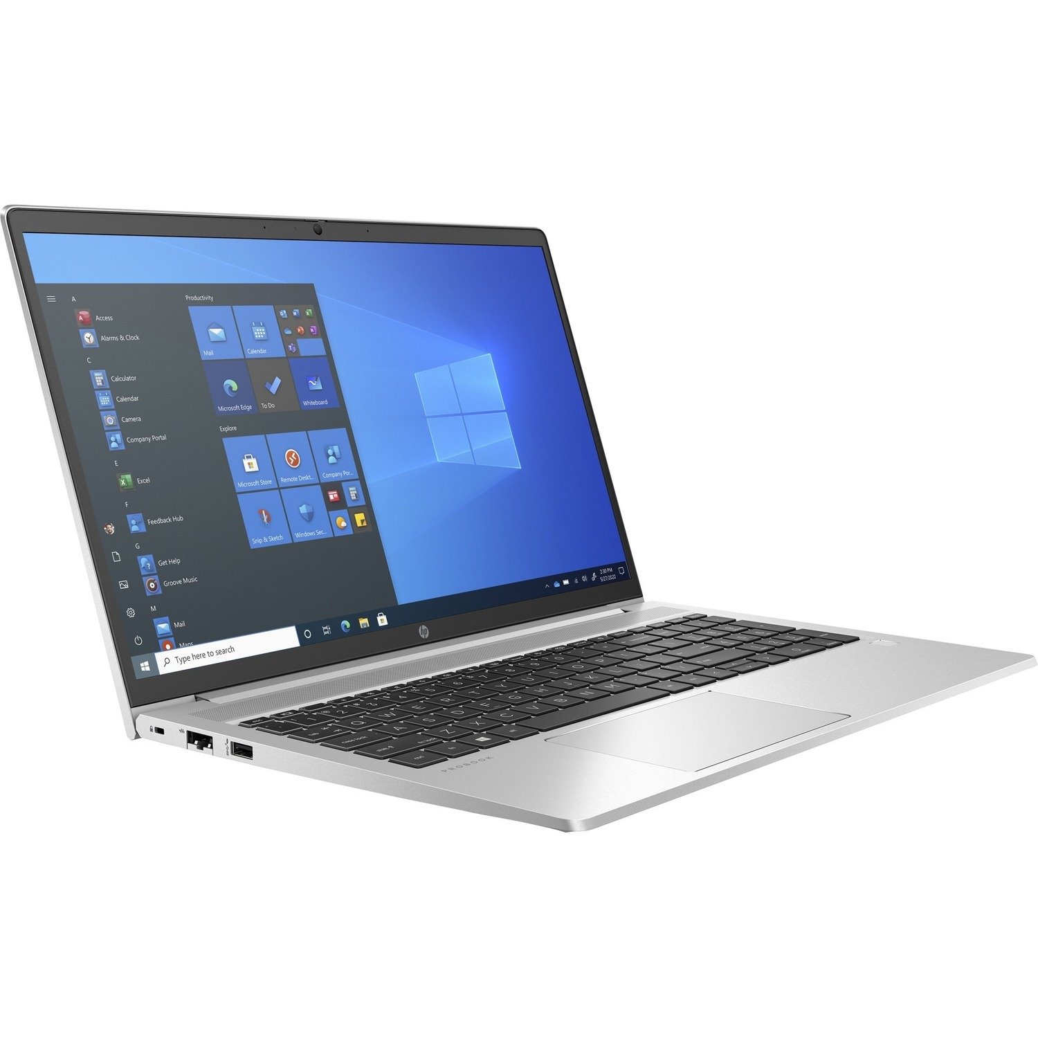 HP ProBook 450 G8 15.6" Notebook - HD - 1366 x 768 - Intel Core i5 11th Gen i5-1135G7 Quad-core (4 Core) 2.40 GHz - 8 GB Total RAM - 256 GB SSD - Pike Silver Aluminum