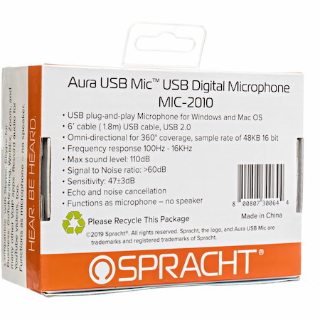 Spracht Wired Microphone - Black