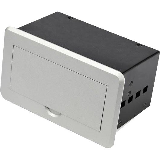 StarTech.com Conference Table Connectivity Box for A/V - USB Charging - LAN - HDMI / VGA / DisplayPort Inputs - HDMI Output - 4K