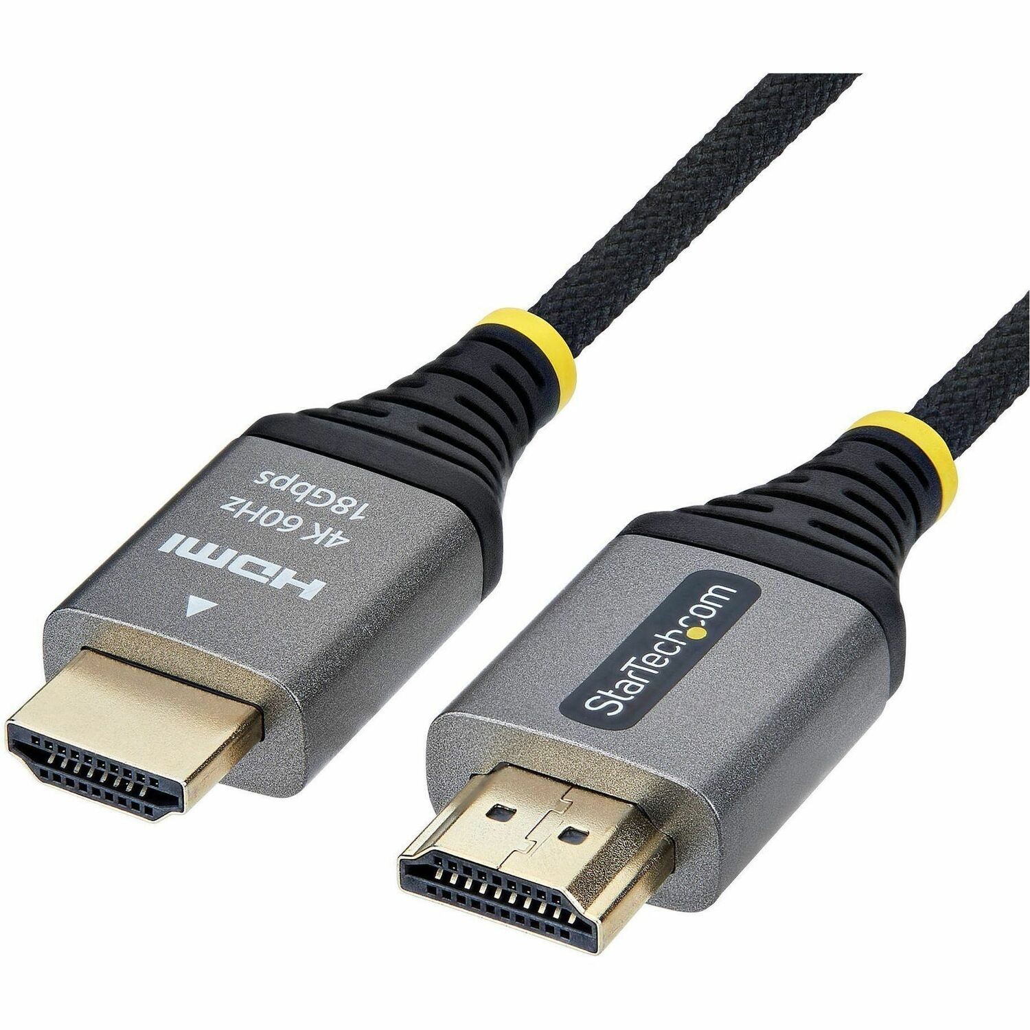 StarTech 3m (10ft) Premium Certified High Speed HDMI Cable, Ultra Flexible HDMI Cable, 4K60Hz/1440p144Hz, Braided HDMI 2.0 Cord
