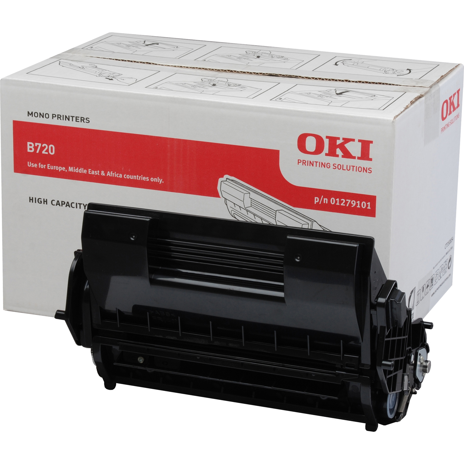 Oki 01279101 Original LED Toner Cartridge - Black Pack