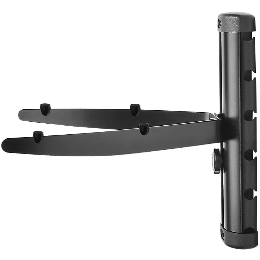 Peerless-AV Single Av Wall Shelf W/O Glass - Aluminum - Black - Supports 30LB; Cable-Managem