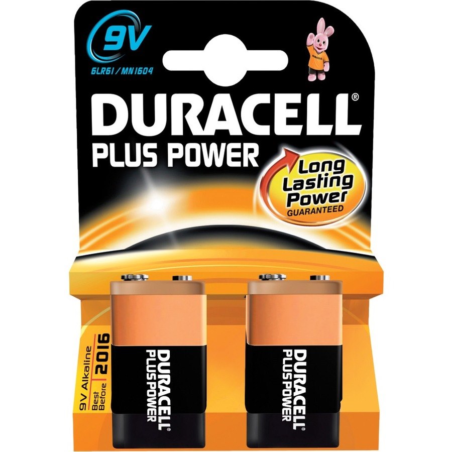 Duracell MN1604B2 Battery - Alkaline - 2