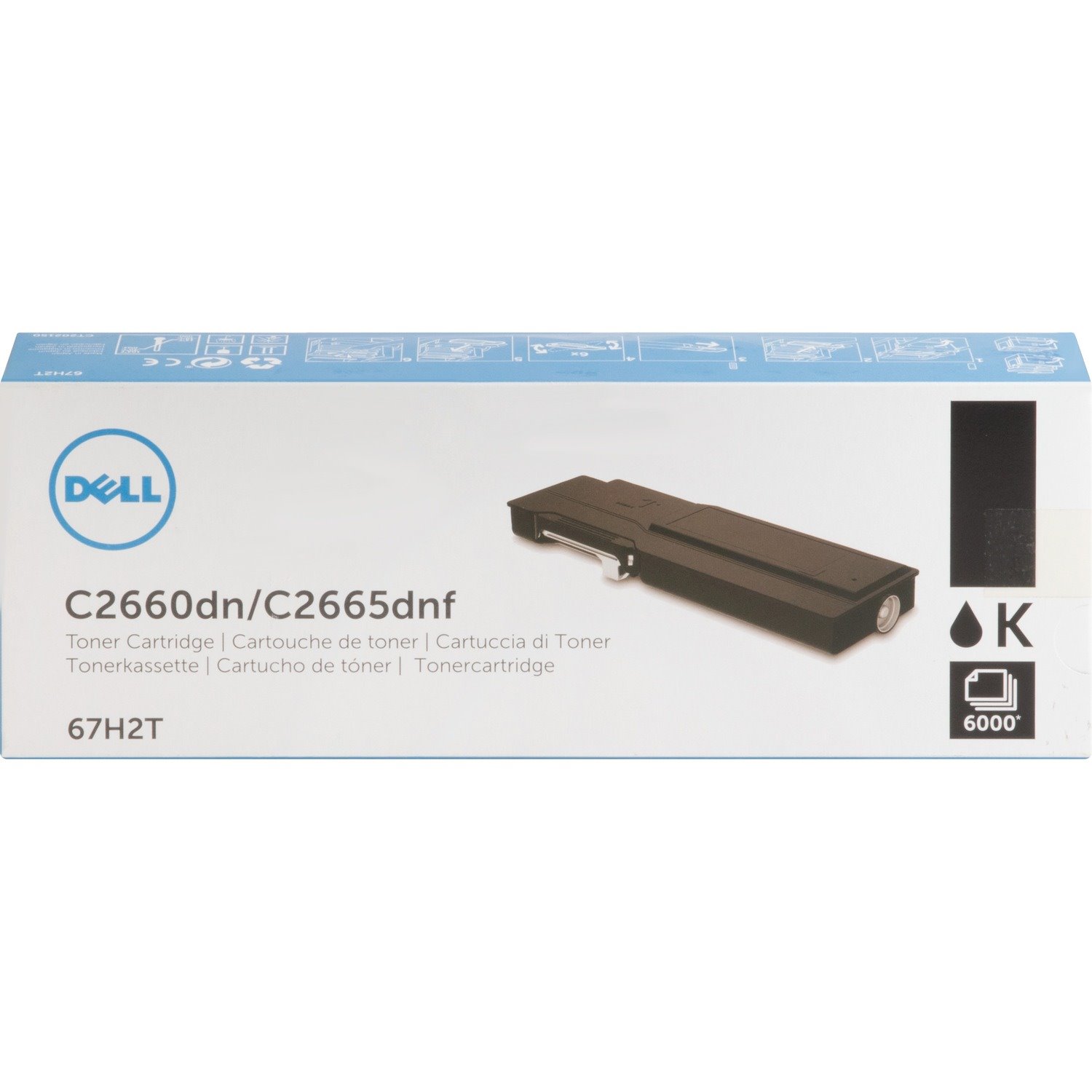 Dell Original High Yield Laser Toner Cartridge - Black - 1 Each