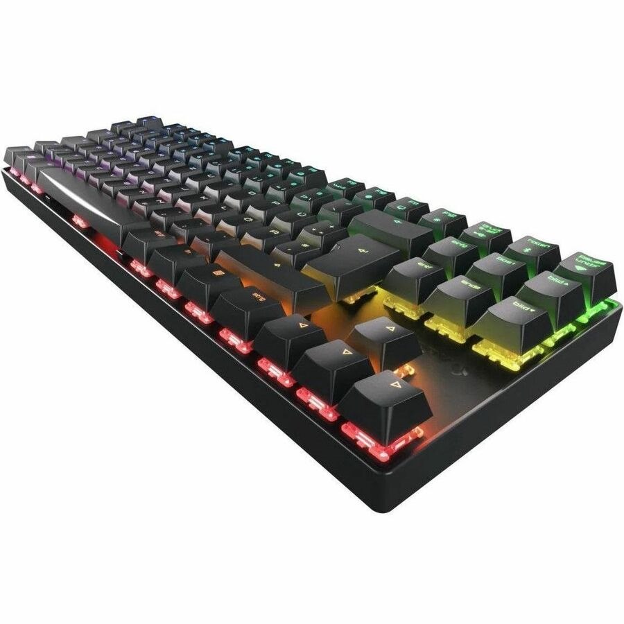CHERRY MX 8.2 TKL Gaming Keyboard - Wired/Wireless Connectivity - USB Type A Interface - RGB LED - Nordic - Black