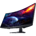Dell S3422DWG 34" Class UW-QHD Curved Screen Gaming LCD Monitor - 21:9 - Black