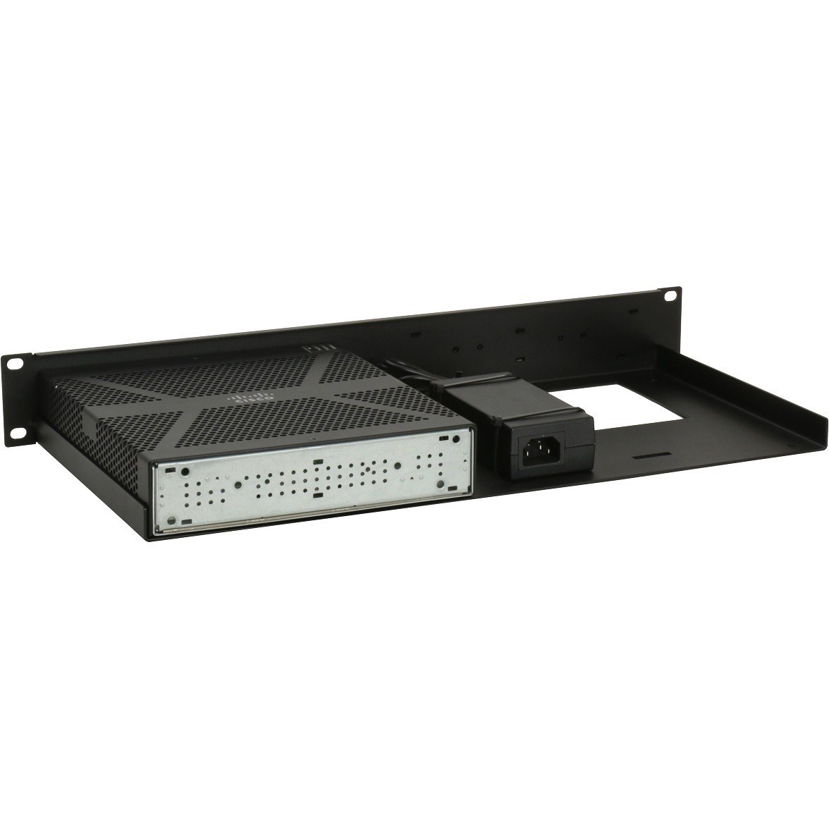 RACKMOUNT.IT Cisrack Rack Mount for Network Security & Firewall Device - Jet Black - TAA Compliant