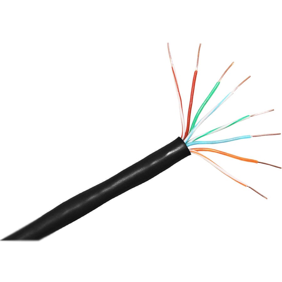 ClearLinks 1000FT Cat. 5E 350MHZ Black Solid PVC UTP Bulk