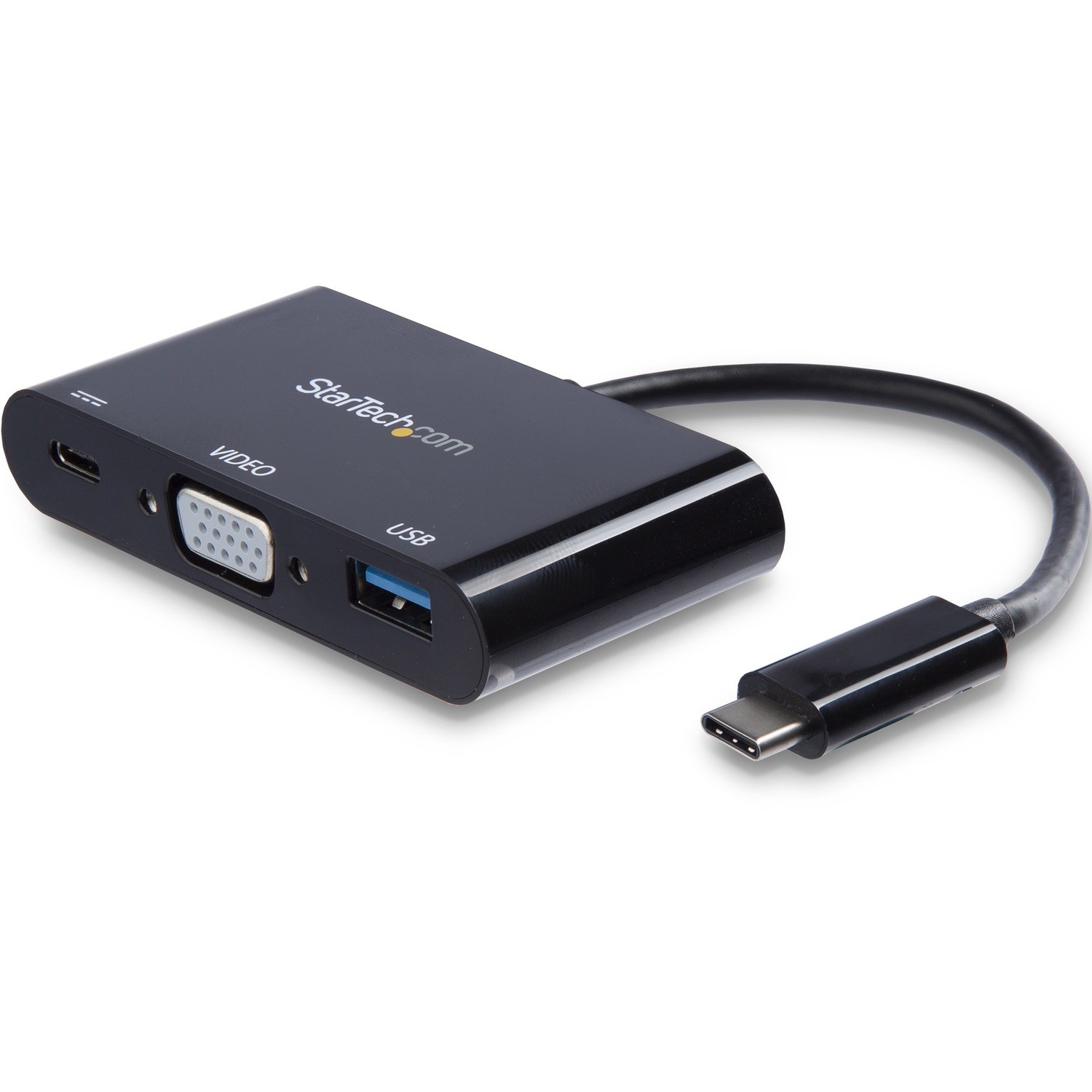 StarTech.com USB-C VGA Multiport Adapter - USB-A Port - with Power Delivery (USB PD) - USB C Adapter Converter - USB C Dongle