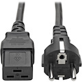 Eaton Tripp Lite Series EU Computer Power Cord , C19 to Schuko - 16A, 250V, 16 AWG, 8 ft. (2.43 m), Black