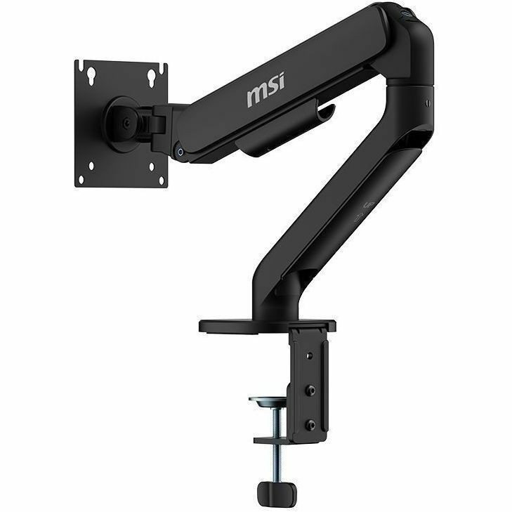 MSI Mounting Arm for Monitor, Flat Panel Display, Curved Screen Display, Display - Matte Black