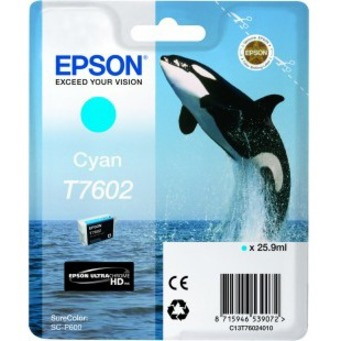 Epson UltraChrome T7602 Original Inkjet Ink Cartridge - Cyan Pack