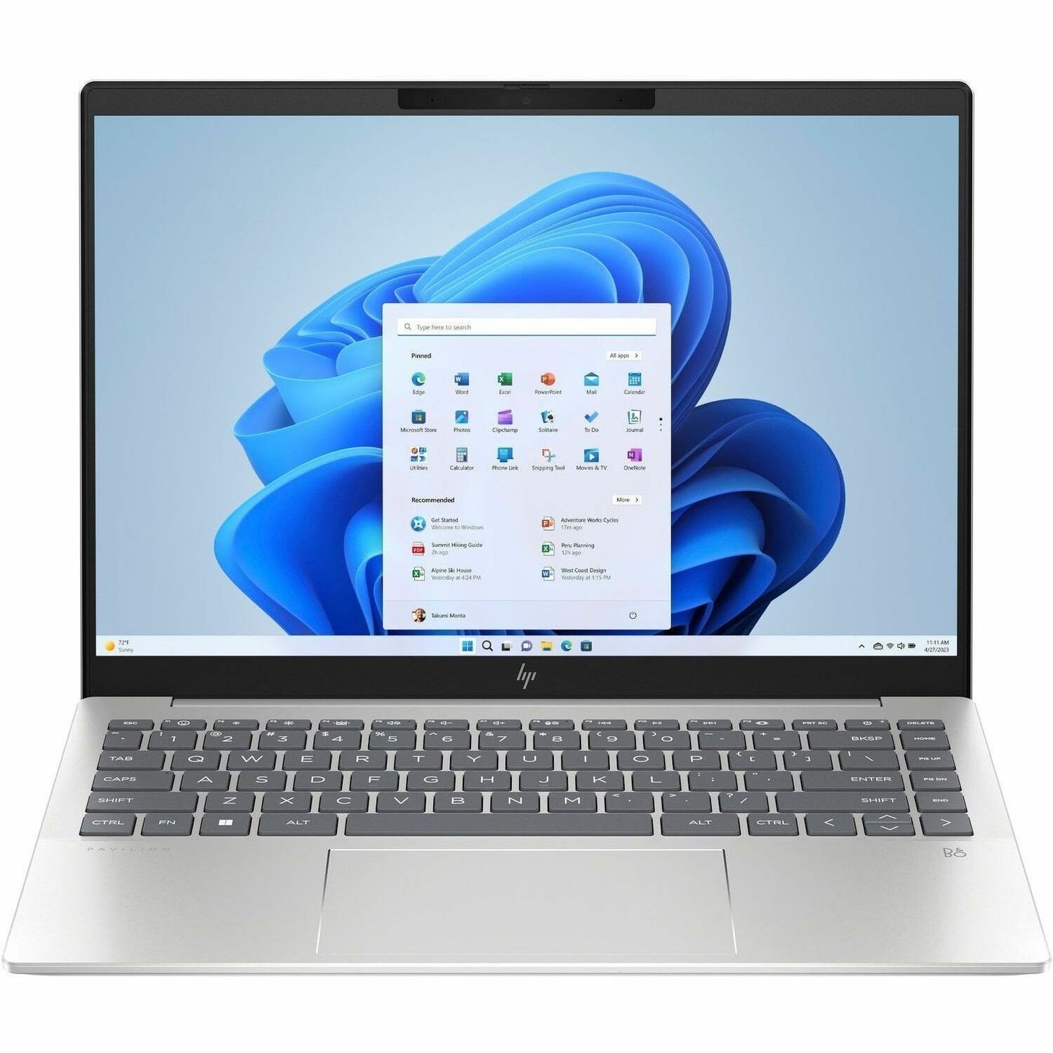HP Pavilion Plus 14-ew0000 14-ew0087TU 14" Notebook - 2.8K - Intel Core i7 13th Gen i7-1355U - Intel Evo Platform - 16 GB - 512 GB SSD - Natural Silver Aluminum
