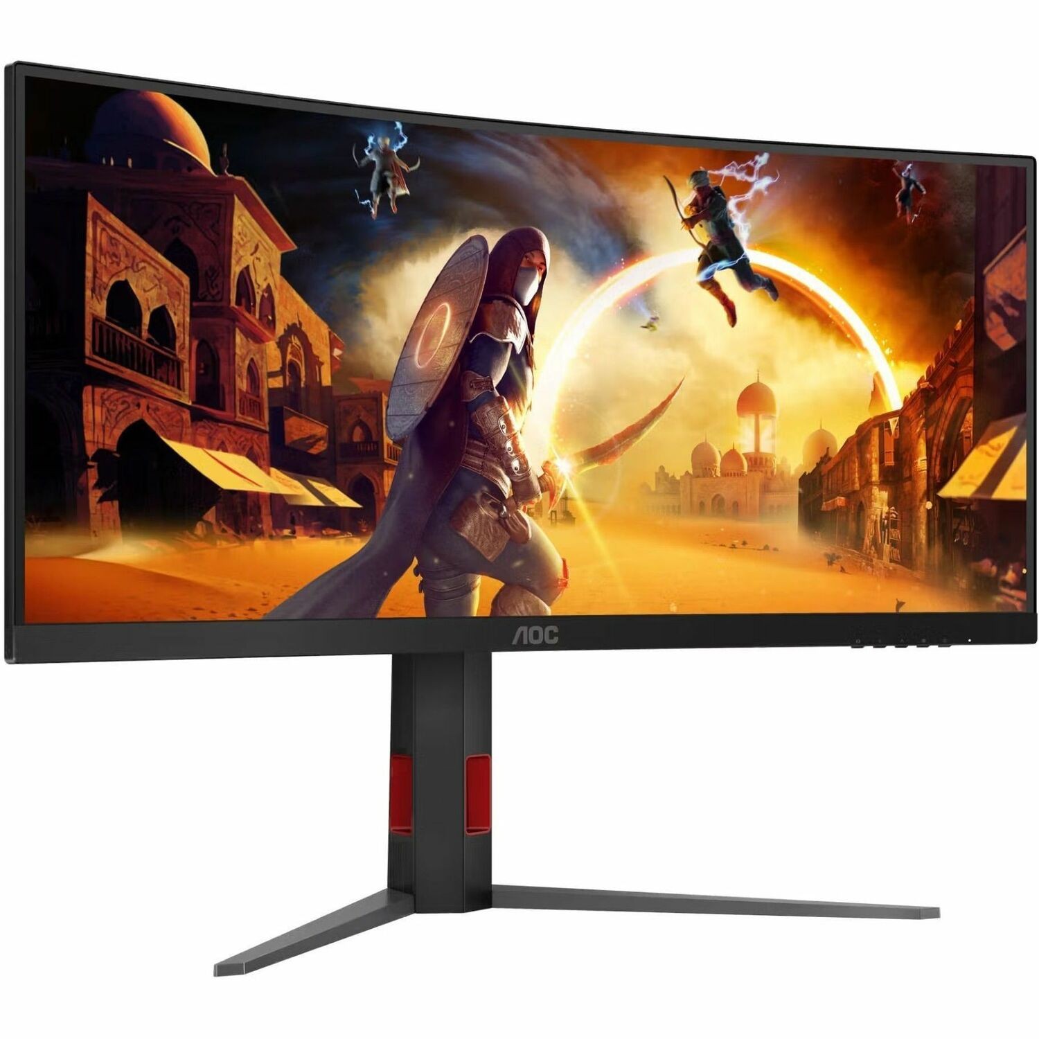 AOC CU34G4H 34" Class UW-QHD Curved Screen Gaming LED Monitor - 21:9