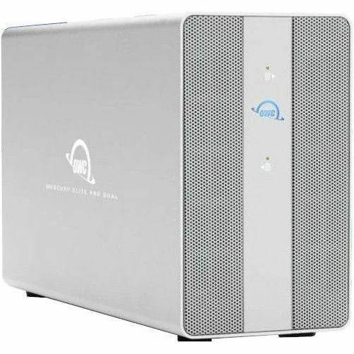 OWC 24TB Mercury Elite Pro Dual With 3-Port Hub USB (10Gb/s) External RAID Storage Solution