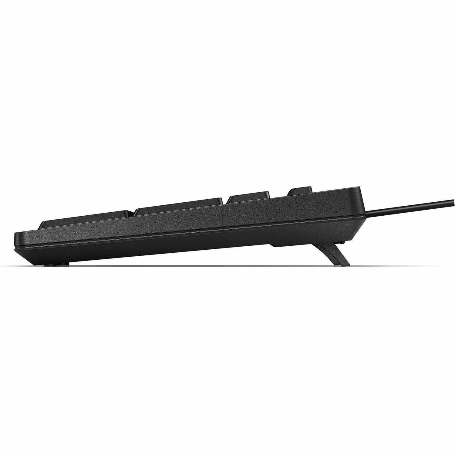 HP 125 Keyboard - Cable Connectivity - USB Type A Interface - Black