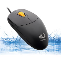Adesso iMouse W3 Waterproof Antimicrobial Mouse with Magnetic Scroll Wheel