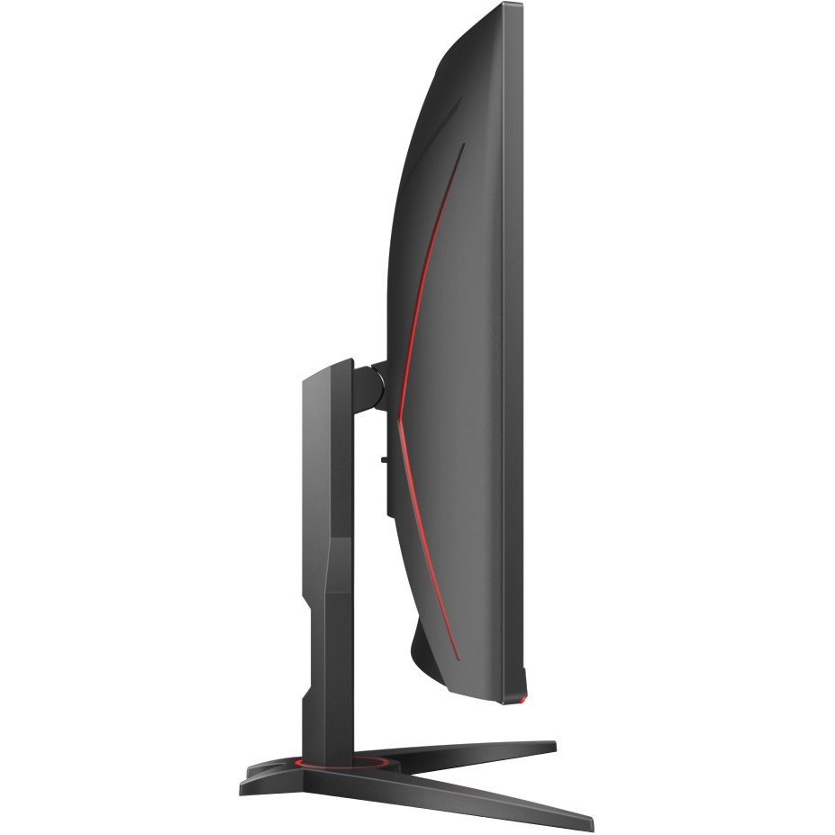 AOC CQ32G2SE 32" Class WQHD Curved Screen Gaming LCD Monitor - 16:9 - Black Red