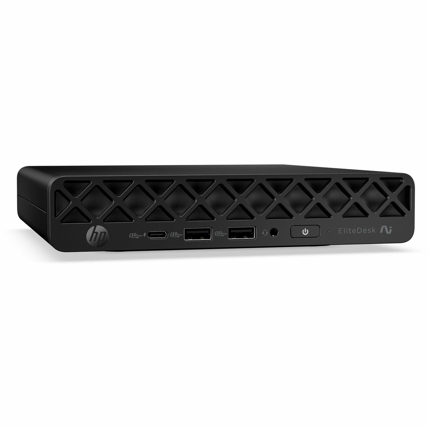 HP EliteDesk 8 G2a Desktop Computer - AMD Ryzen AI 7 Ryzen AI 400 Series 445 - 16 GB - 512 GB PCI Express NVMe 5.0 SSD - Mini PC - Jack Black