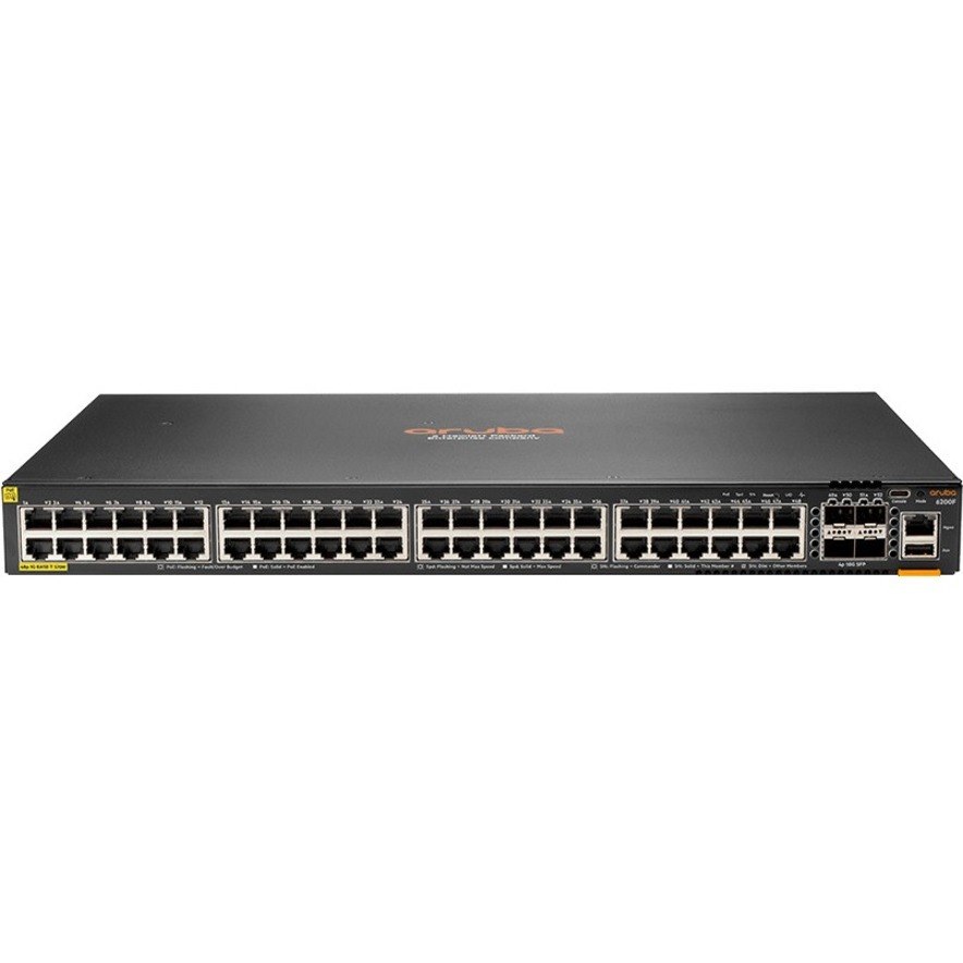 HPE 6200F 48G Class4 PoE 4SFP+ 370W Switch