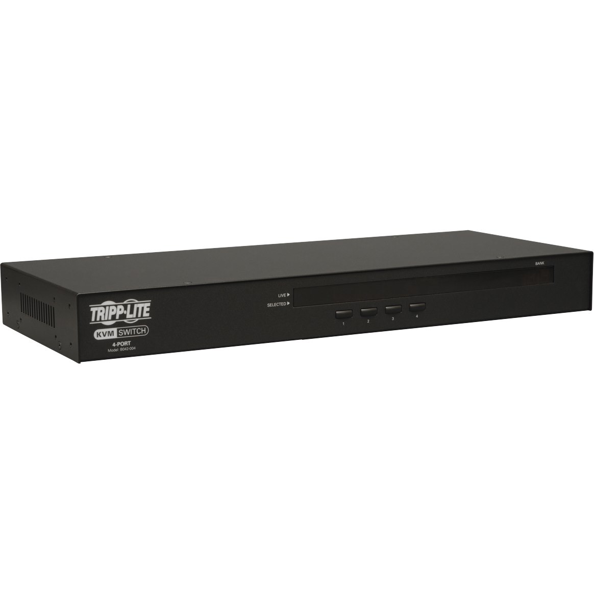 Tripp Lite by Eaton 4-Port 1U Rack-Mount USB/PS2 KVM Switch with On-Screen Display