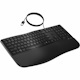 HP 480 Keyboard - Cable Connectivity - USB Type A Interface - Black