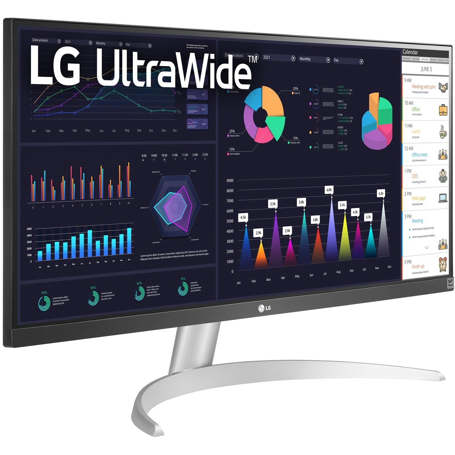 LG Ultrawide 29WQ600-W 29" Class UW-UXGA Gaming LCD Monitor - 21:9