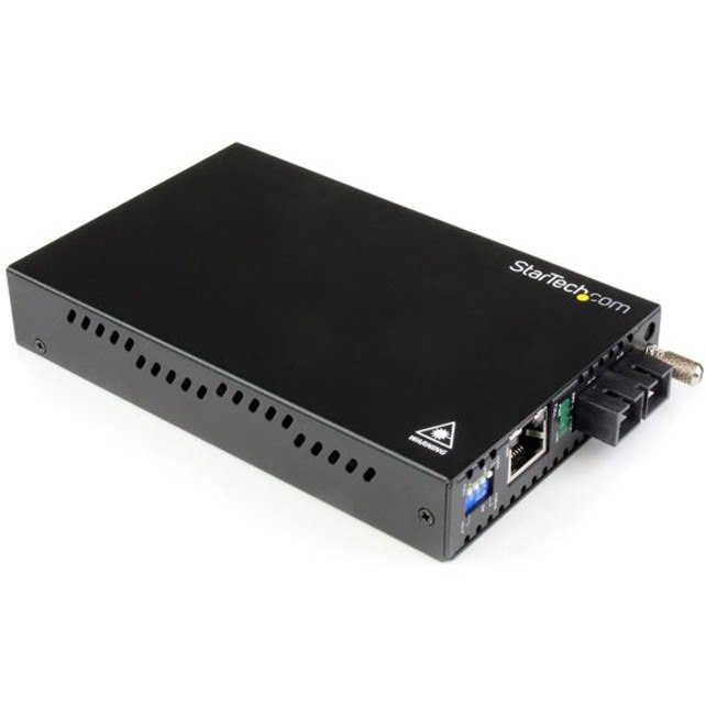 StarTech.com Gigabit Ethernet Single Mode Fiber Media Converter SC 40 km - 1000 Mbps